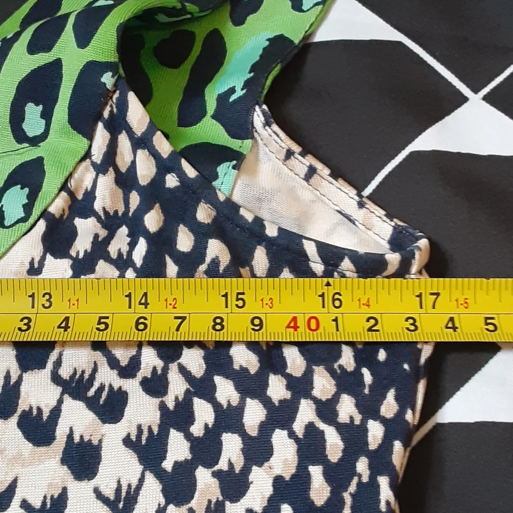 Diane Von Furstenberg Augustine Silk Open Back Midi Dress Animal Print Size 8 - Picture 9 of 13